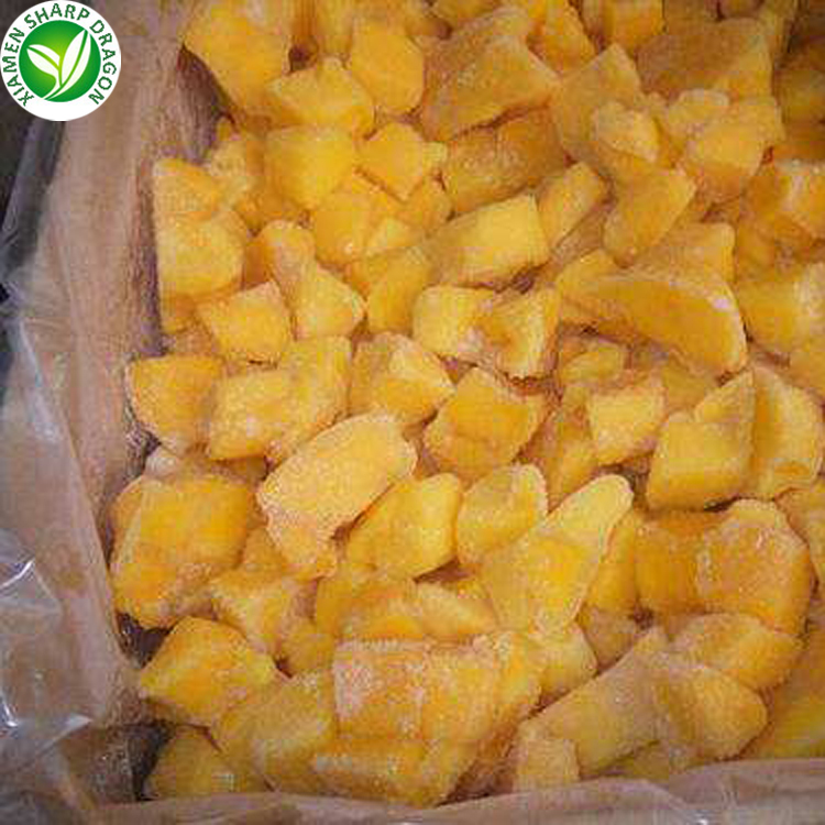 frozen mango fruit cube